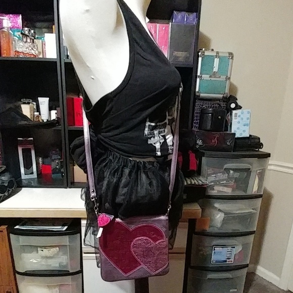 Coach Metallic Hearts Crossbody Bag - Picture 8 of 8